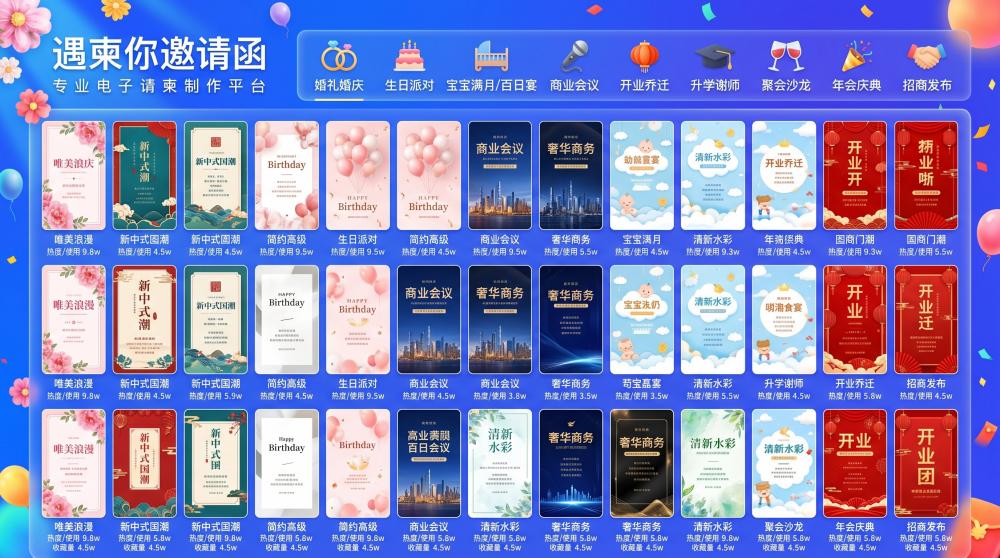 保姆级电子请柬制作技巧｜多场景快速出片，小白也能零失误